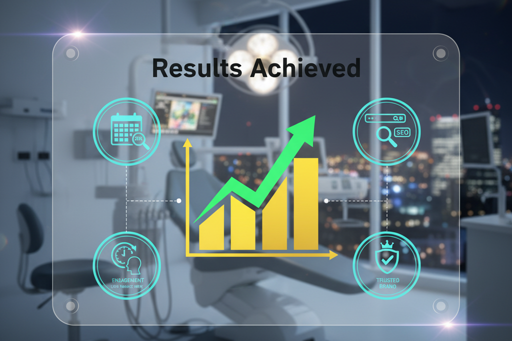 Results achieved image with background of clinic