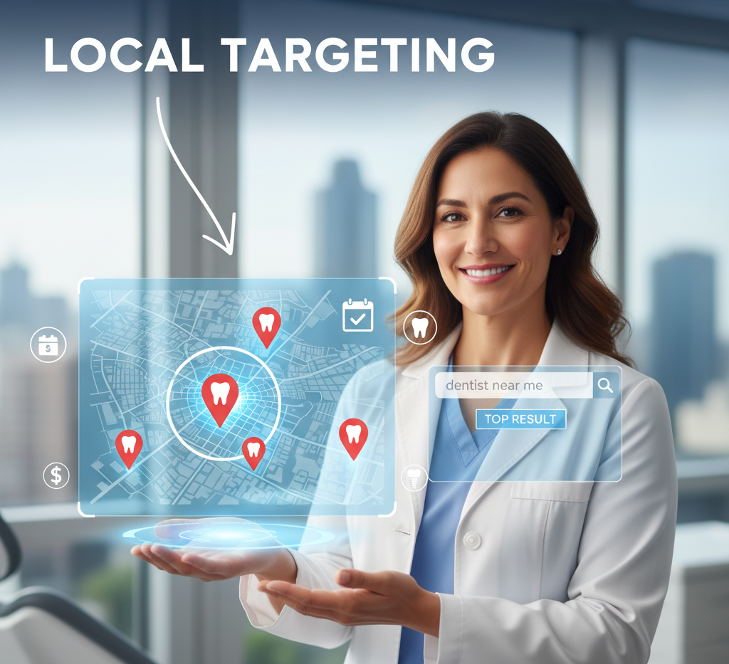 Image of girl showing local targeting